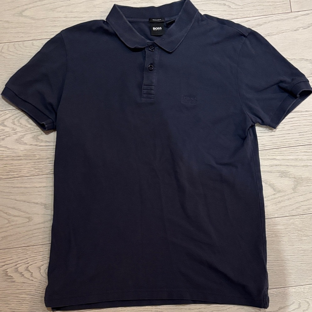 Boss Men's Dark Blue Polo Shirt